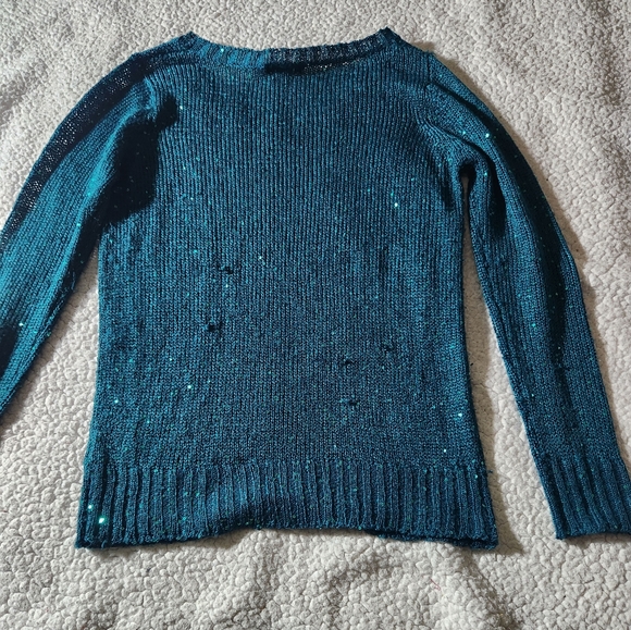 Metaphor Forrest Green Sweater with Sequins - Picture 7 of 10